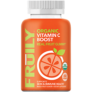 Organic Vitamin C Boost Gummy - Supports Skin & Immune Health - Mixed Fruit (60 Gummies)