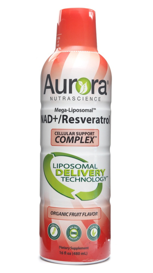 Vida Lifescience - Aurora Nutrascience Mega-Liposomal NAD/Resveratrol Organic Fruit Flavor - 16 fl. oz.
