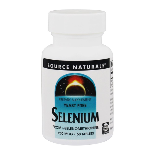 Source Naturals - Selenium Yeast Free From L-Selenomethionine 200 mcg. - 60 Tablets
