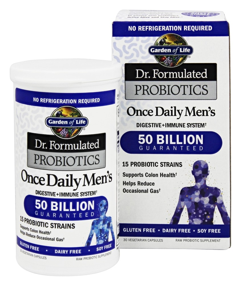 Garden of Life - Dr. Formulated Probiotics Once Daily Men's 50 Billion CFU - 30 Vegetarian Capsules