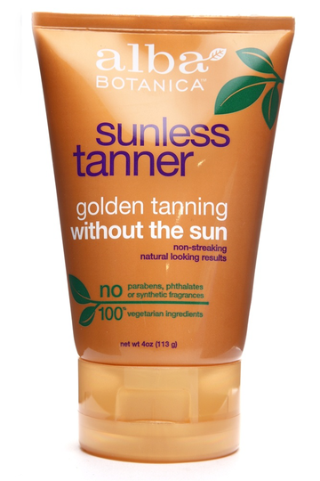 Alba Botanica - Sunless Tanner Golden Tanning without the Sun Lotion - 4 oz.