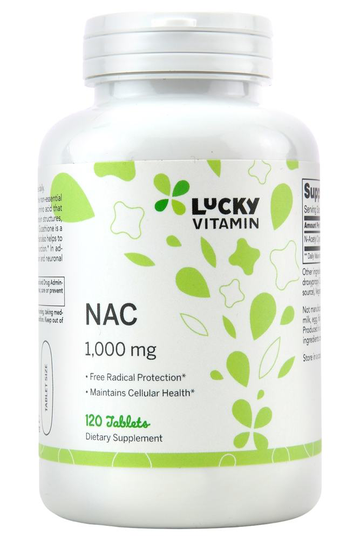 LuckyVitamin - NAC N-Acetyl Cysteine 1000 mg. - 120 Tablets