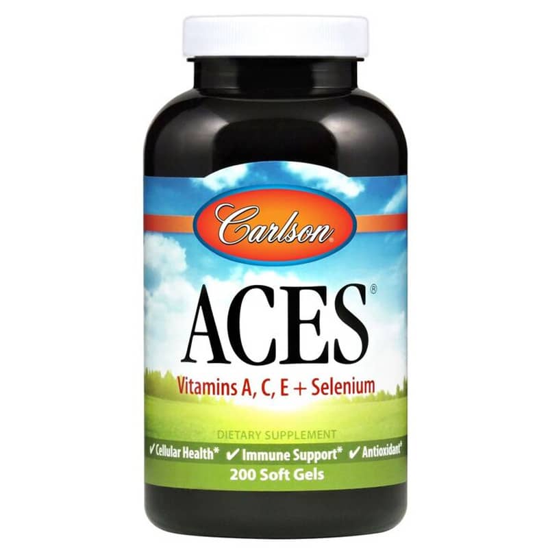 Carlson Labs Aces Vitamins A, C, E + Selenium 200 Softgels