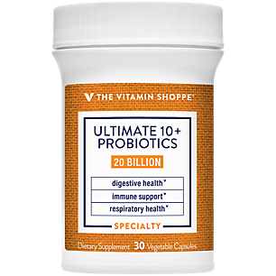 Ultimate 10+ Probiotics - Immune Support, Digestive & Respiratory Health - 20 Billion CFUs (30 Vegetable Capsules)