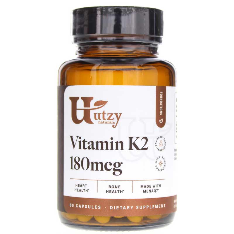 Utzy Naturals Vitamin K2 180 Mcg 60 Capsules