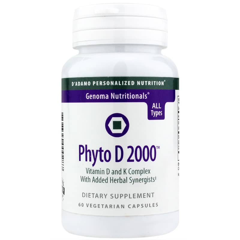 D Adamo Personalized Nutrition Phyto D 2000 60 Veg Capsules