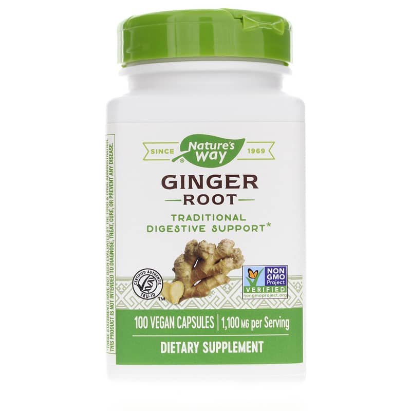 Natures Way Ginger Root 100 Veg Capsules