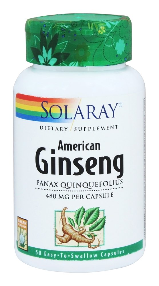 Solaray - American Ginseng 480 mg. - 50 Capsules