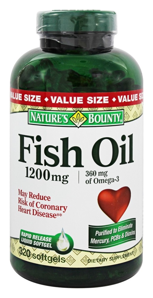 Nature's Bounty - Fish Oil 1200 mg. - 320 Softgels