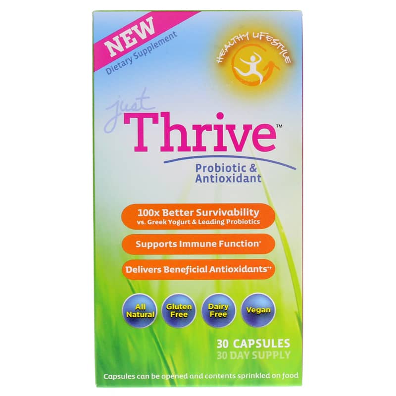 Just Thrive Probiotic & Antioxidant, 30 Capsules