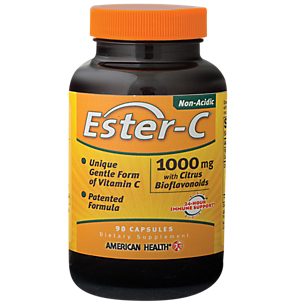 Ester-C with Citrus Bioflavonoids - Non-Acidic Form of Vitamin C - 1,000 MG (90 Capsules)