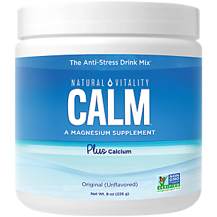 Natural Calm Magnesium Powder with Calcium - Unflavored (56 Servings)