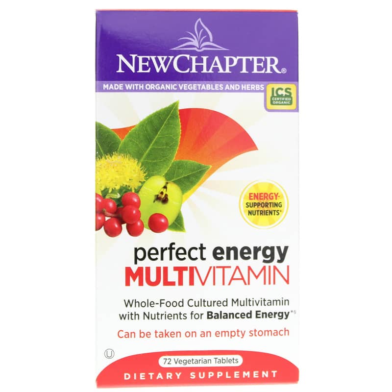 New Chapter Perfect Energy Whole-Food Multivitamin, 72 Veg Tablets