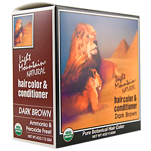 Pure Botanical Hair Color & Conditioner - Dark Brown - Organic (4 Ounces)