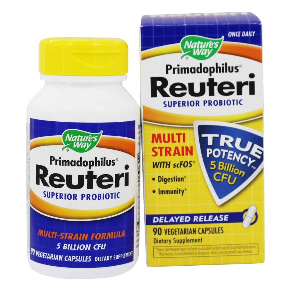 Nature's Way - Primadophilus Reuteri 5 Billion CFU - 90 Vegetarian Capsules
