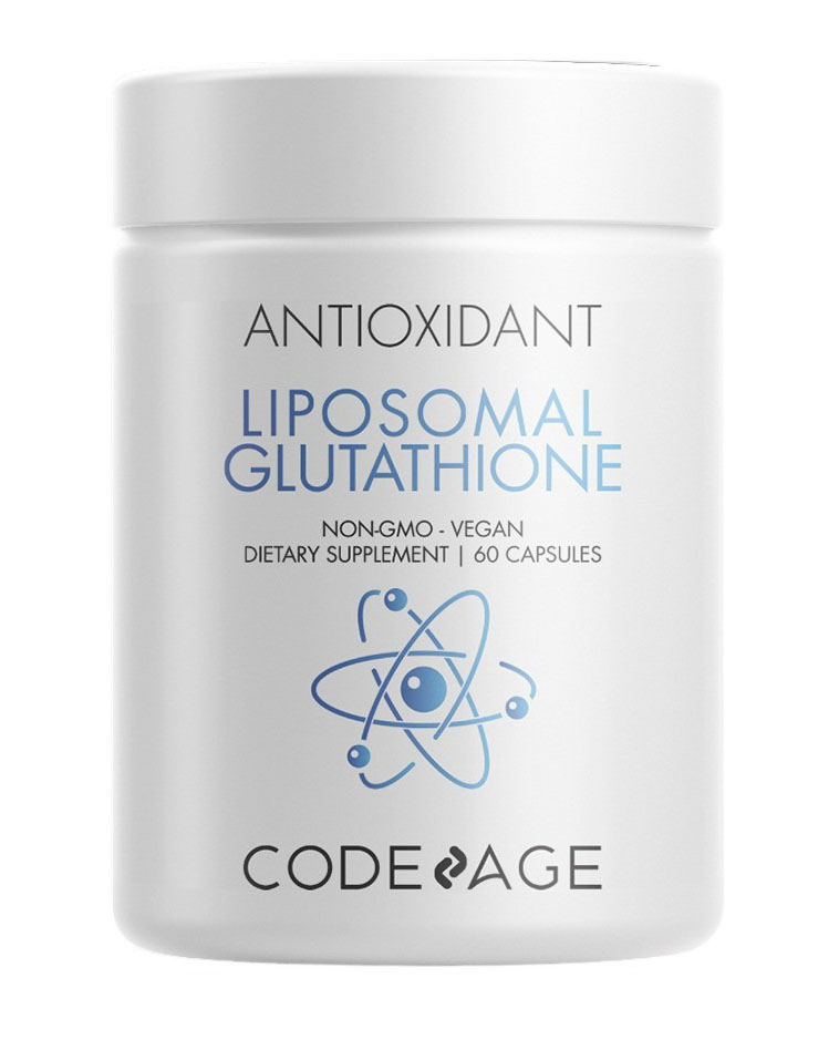 Codeage - Liposomal Glutathione Supplement - Pure Reduced Setria L Glutathione - 60 Capsules