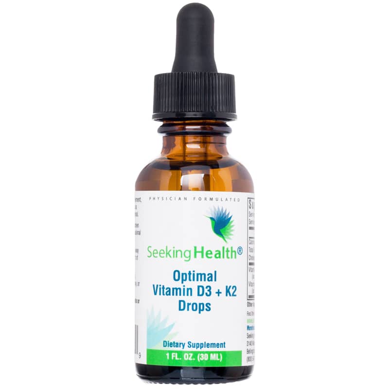 Seeking Health Optimal Vitamin D3 + K2 Drops 1 Oz