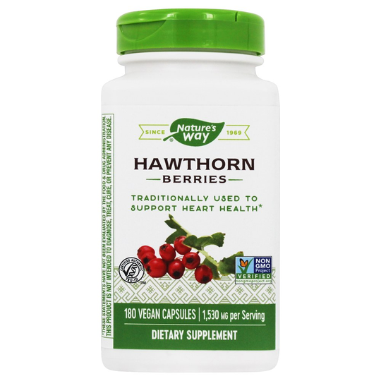 Nature's Way - Hawthorn Berries 1530 mg. - 180 Vegan Capsules