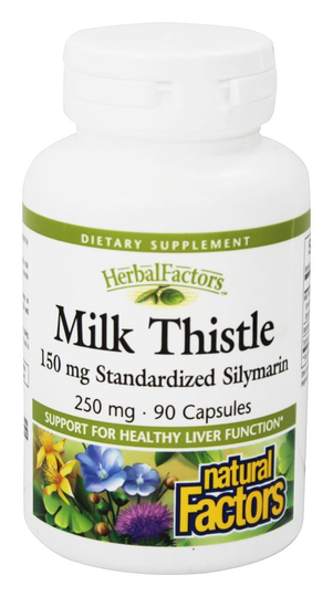 Natural Factors - Milk Thistle Extract 250 mg. - 90 Capsules