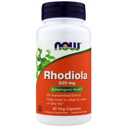 NOW Foods Rhodiola 500 Mg 60 Veg Capsules