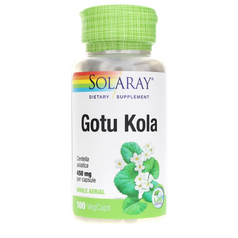 Solaray Gotu Kola 450 Mg 100 Veg Capsules