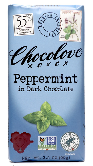 Chocolove - Dark Chocolate Bar Peppermint - 3.2 oz.