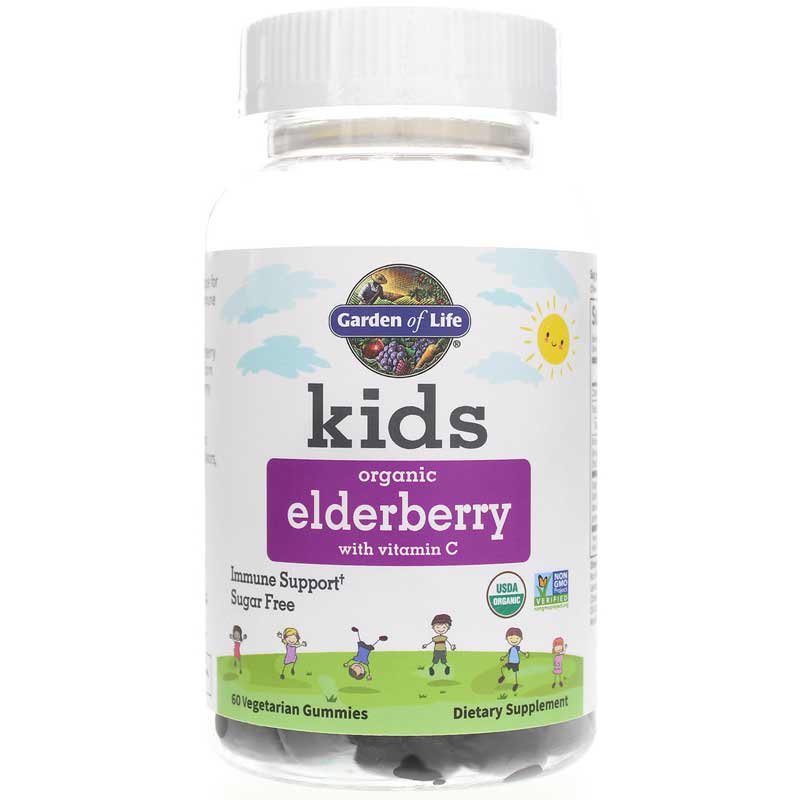Garden of Life Kids Organic Elderberry Gummies 60 Veg Gummies