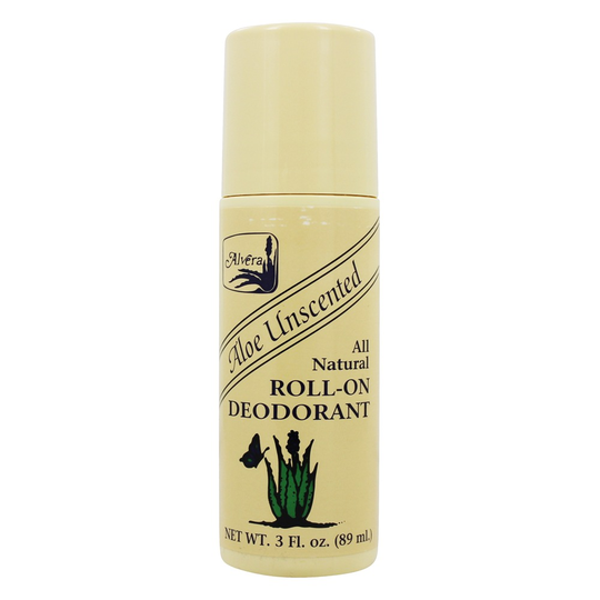Alvera - All Natural Roll-On Deodorant Aloe Unscented Unscented - 3 fl. oz.
