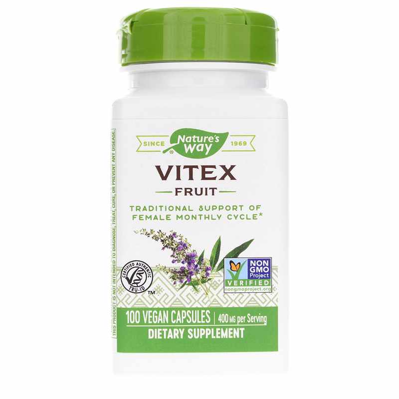 Natures Way Vitex Fruit 100 Vegan Capsules