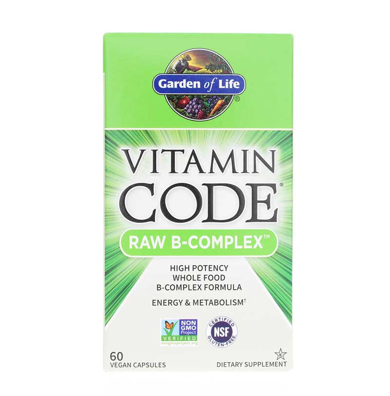 Garden of Life Vitamin Code Raw B-Complex 60 Veg Capsules