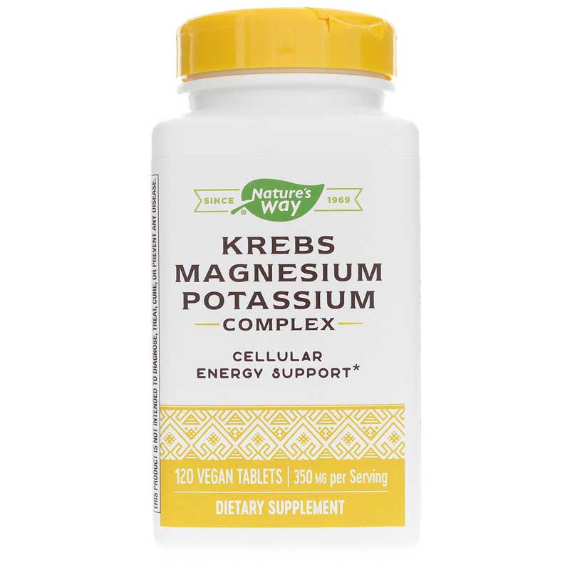 Natures Way Krebs Magnesium Potassium Complex 120 Vegan Tablets