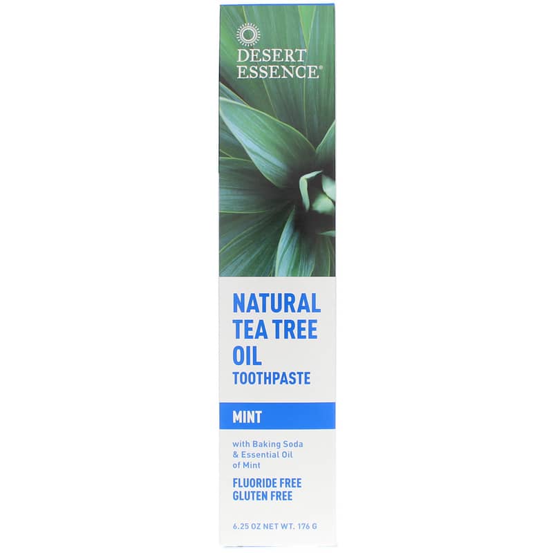Desert Essence Tea Tree Oil Natural Toothpaste Mint 6.25 Oz