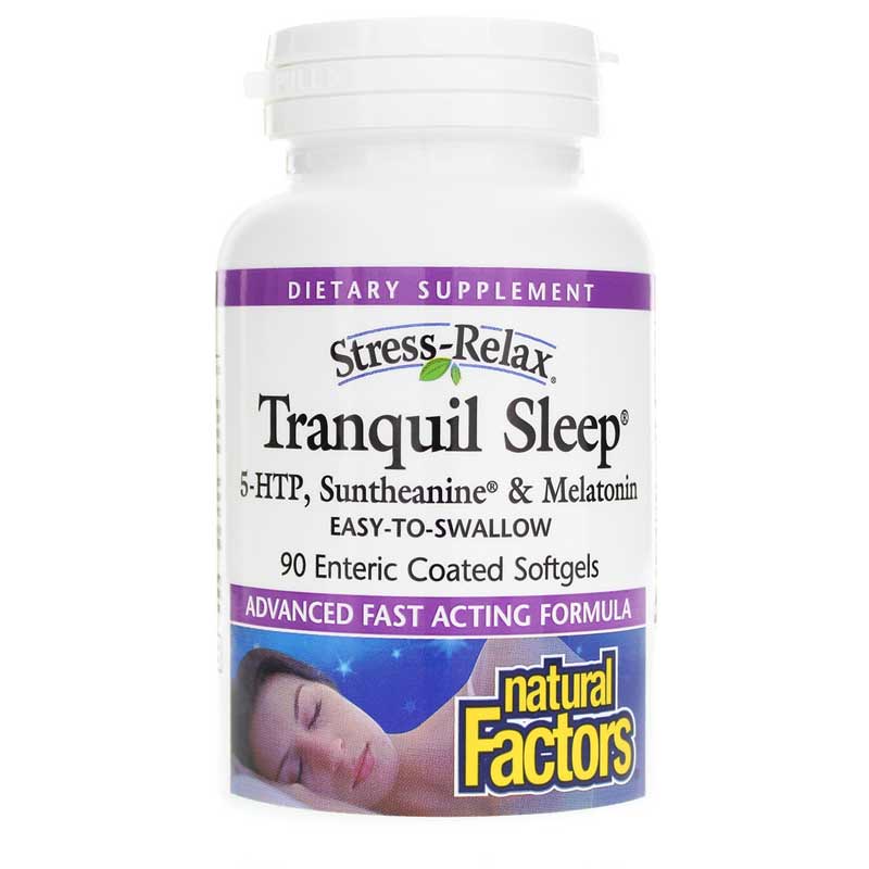 Natural Factors Stress-Relax Tranquil Sleep 90 Enteric Coated Softgels