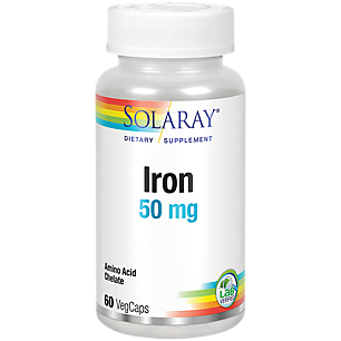 Iron Highly Advanced Formula with Full Range of Whole Rice Amino Acid Chelates - 50 MG (60 Capsules)