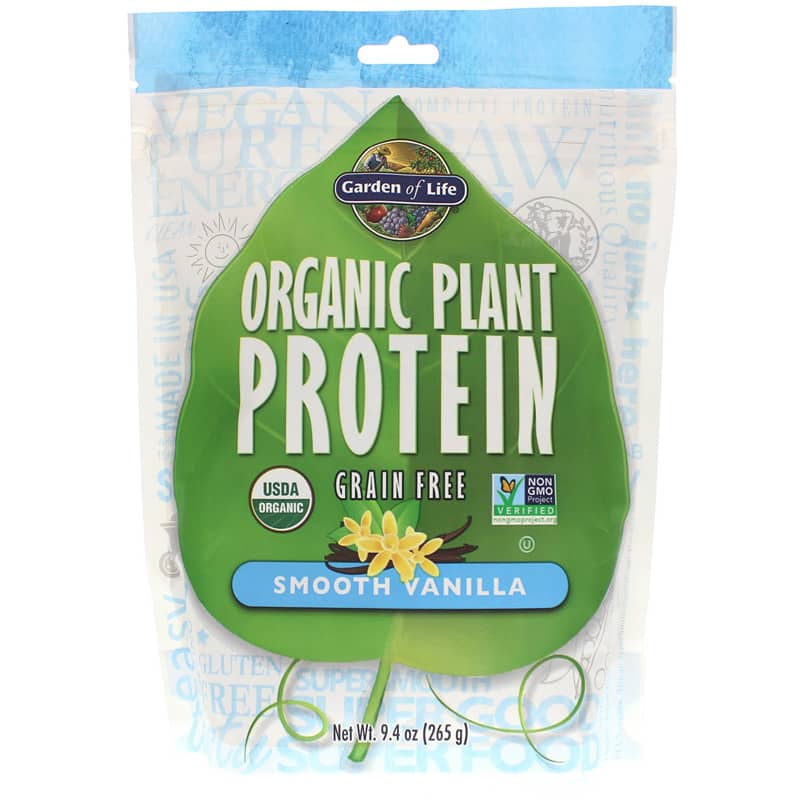 Garden of Life Organic Plant Protein Smooth Vanilla 9.4 Oz