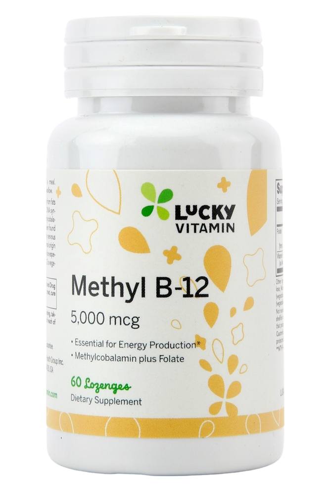 LuckyVitamin - Methyl Vitamin B12 Nervous System Health 5000 mcg. - 60 Lozenges