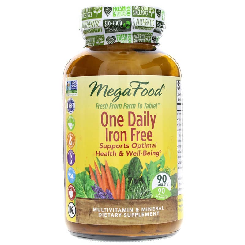 Megafood One Daily Iron Free 90 Tablets