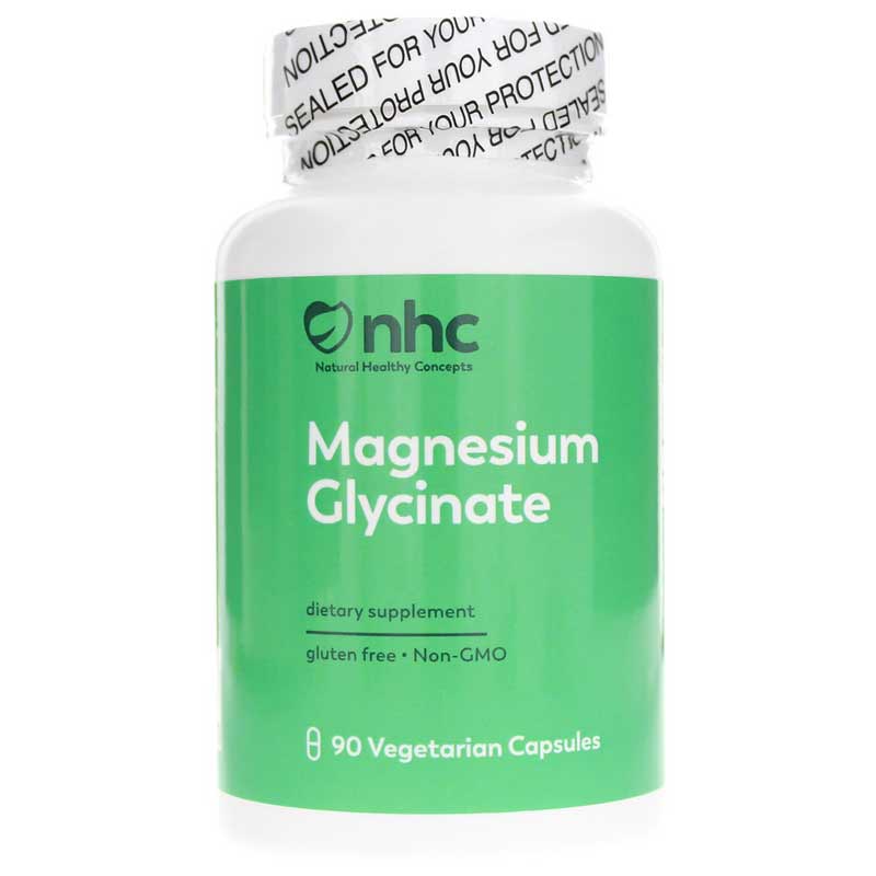 Natural Healthy Concepts Magnesium Glycinate 120 Mg 90 Veg Capsules