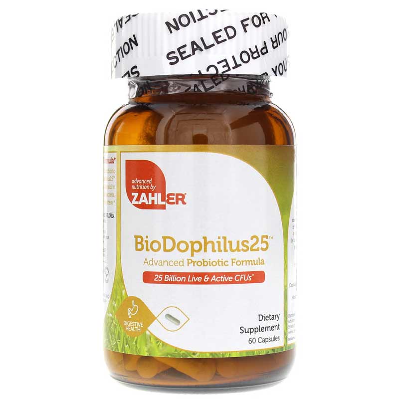Zahler BioDophilus 25 Billion CFU Probiotic 60 Capsules