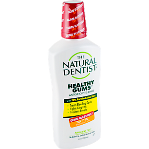 Antigingivitis Mouthwash Rinse with Purified Aloe Vera - Healthy Gums - Peppermint (16.9 Fluid Ounces)