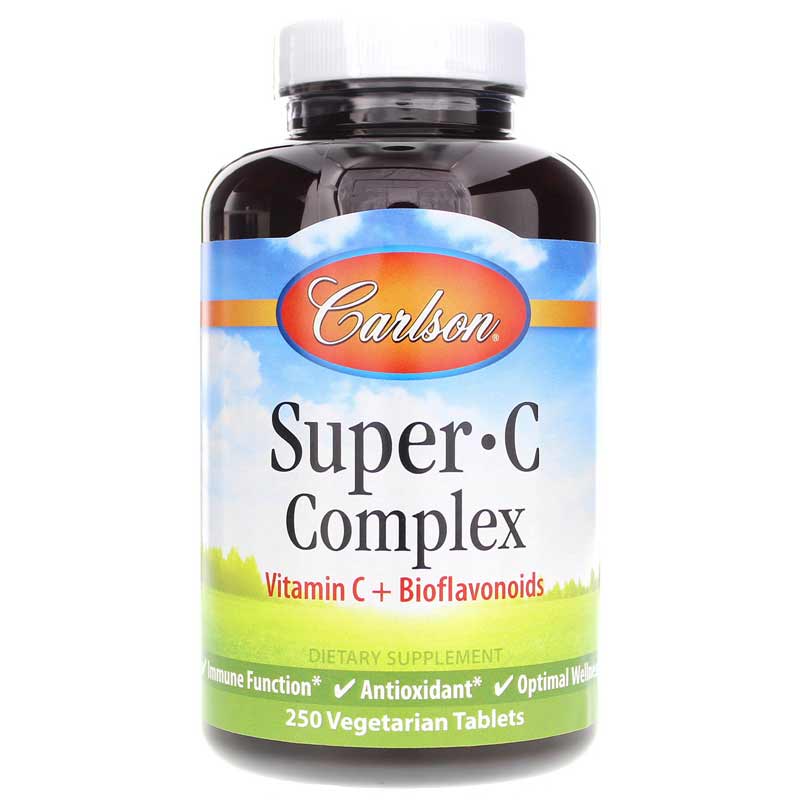 Carlson Labs Super C Complex 250 Veg Tablets