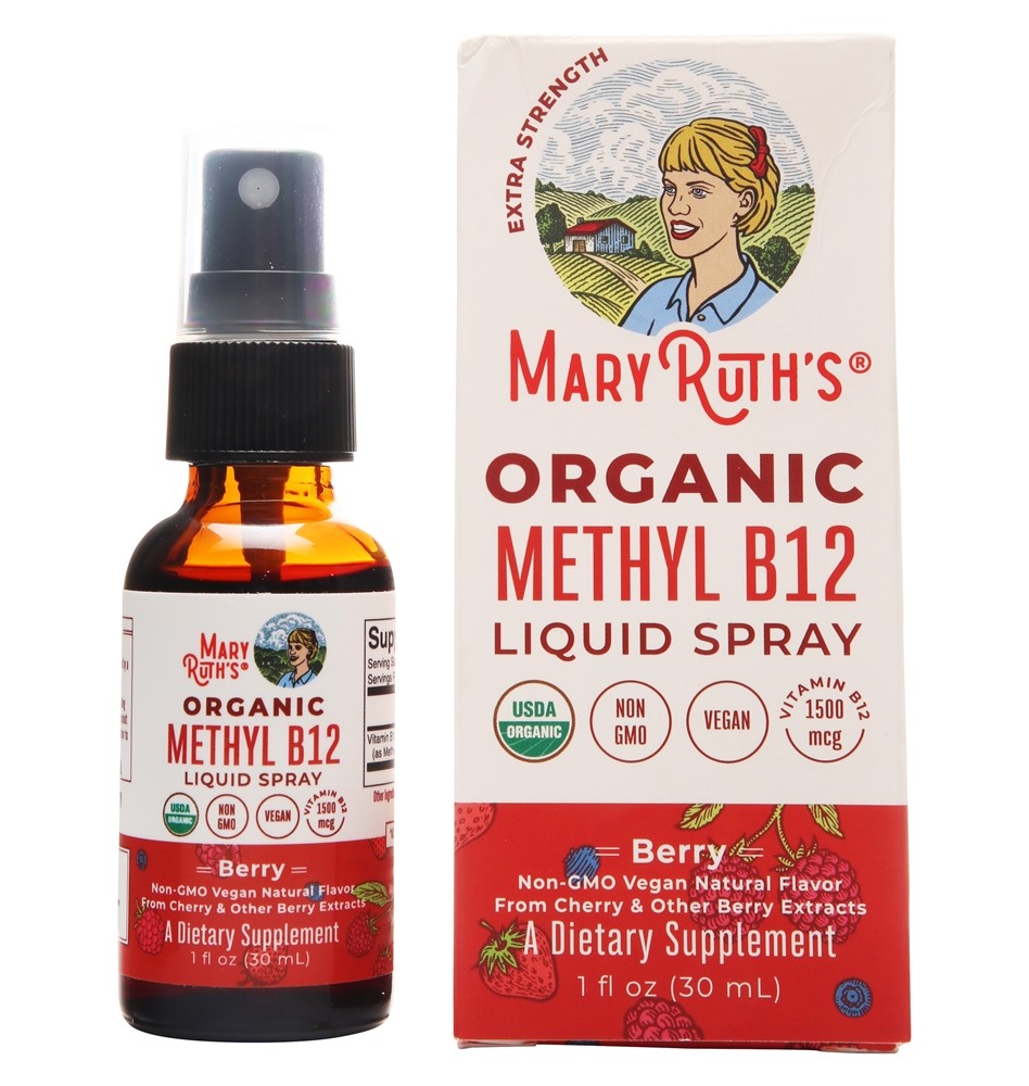 MaryRuth Organics - Organic Methyl B12 Liquid Spray Berry 1500 mcg. - 1 fl. oz.