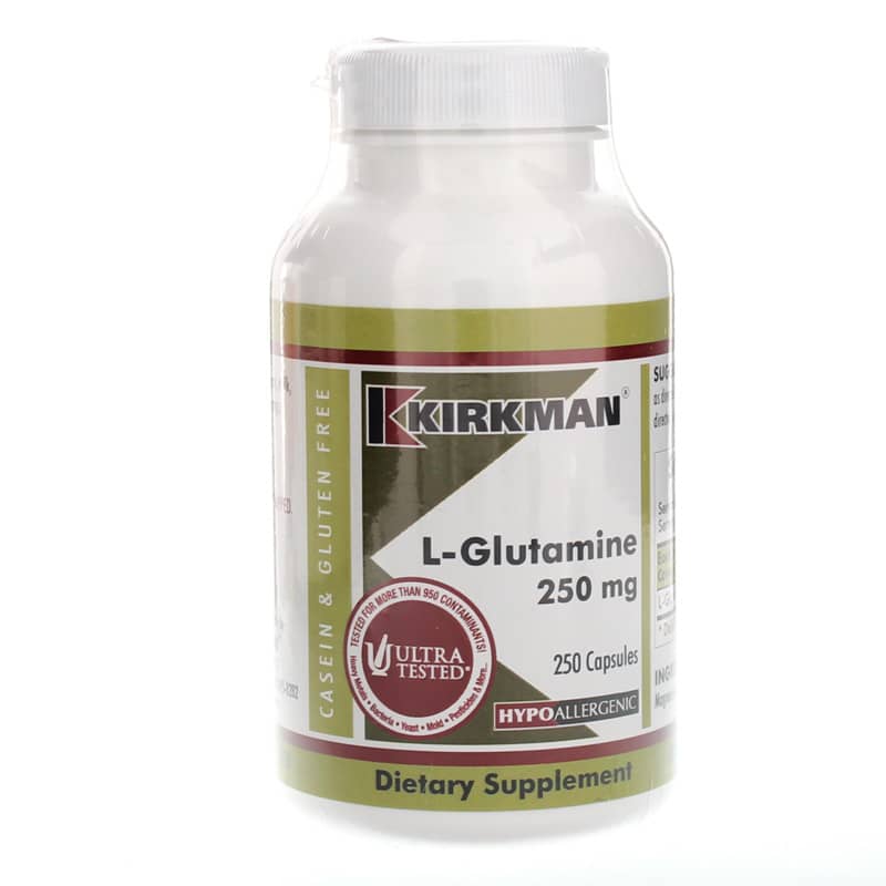 Kirkman L-Glutamine 250 Mg 250 Capsules