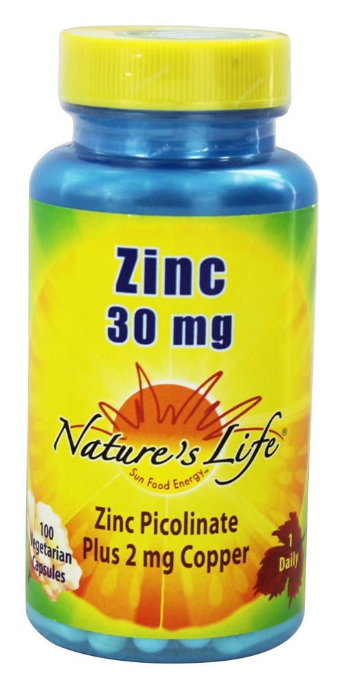 Nature's Life - Zinc 30 mg. - 100 Vegetarian Capsules