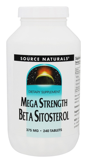 Source Naturals - Mega Strength Beta Sitosterol 375 mg. - 240 Tablets