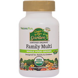 Source of Life Garden Organic Whole Food Family Multivitamin - Berry (60 Chewable Tablets)