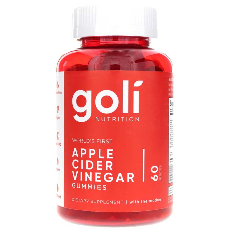 Goli Nutrition Apple Cider Vinegar Gummies 60 Gummies