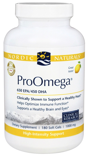 Nordic Naturals Professional - ProOmega 650 EPA/450 DHA Lemon Flavor 1000 mg. - 180 Softgels