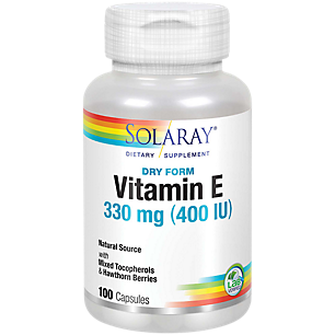 Vitamin E Dry - Mixed Tocopherols & Hawthorn Berries - 400 IU (100 Capsules)