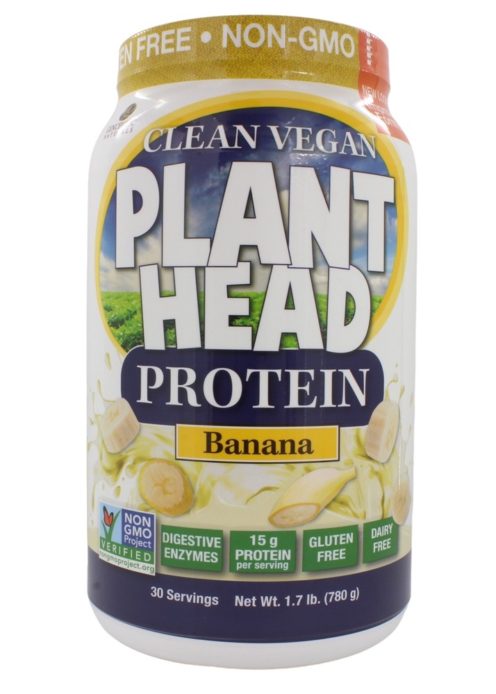 Plant Head - Plant-Based Protein Powder Banana - 1.7 lb.